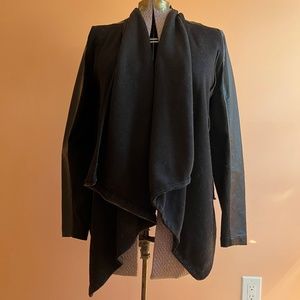 Faux leather & knit jacket by Thread & Supply